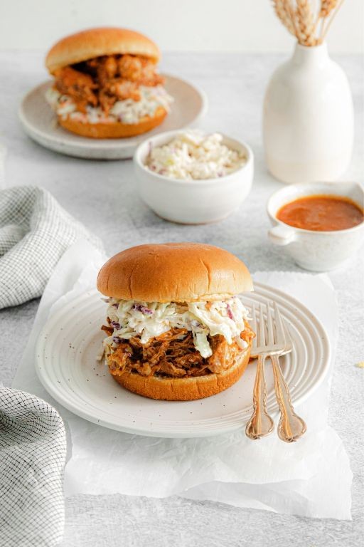 Pulled Pork and Coleslaw Wonton Sliders