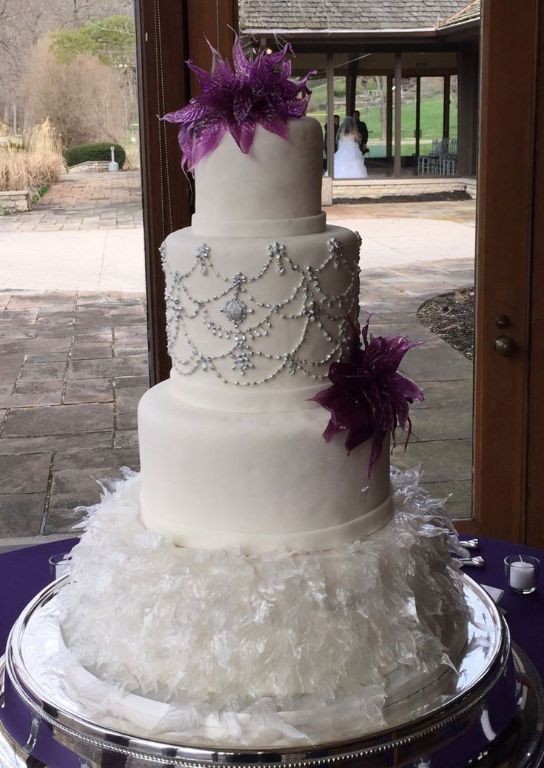Pulled Sugar Feathers for Cakes