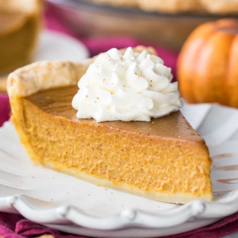 Pumpkin Pie with Whipped Cream