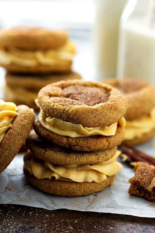 Pumpkin Snickerdoodle Sandwiches