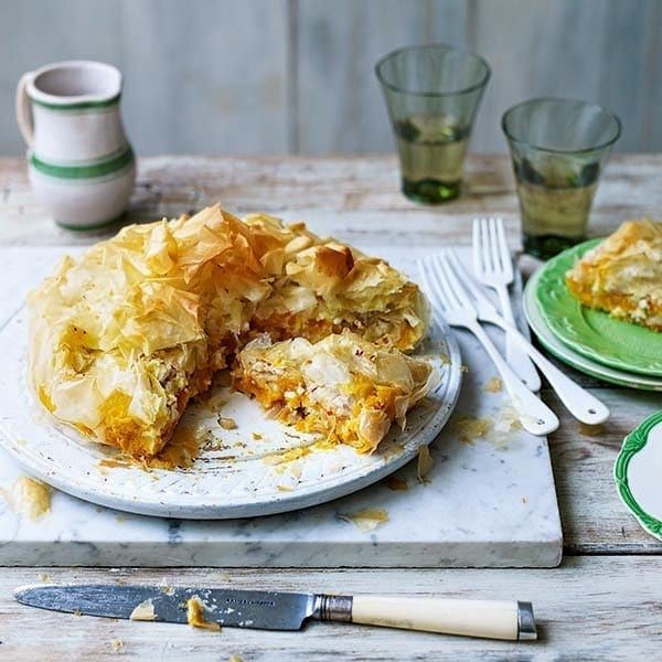 Pumpkin and Feta Phyllo Pie