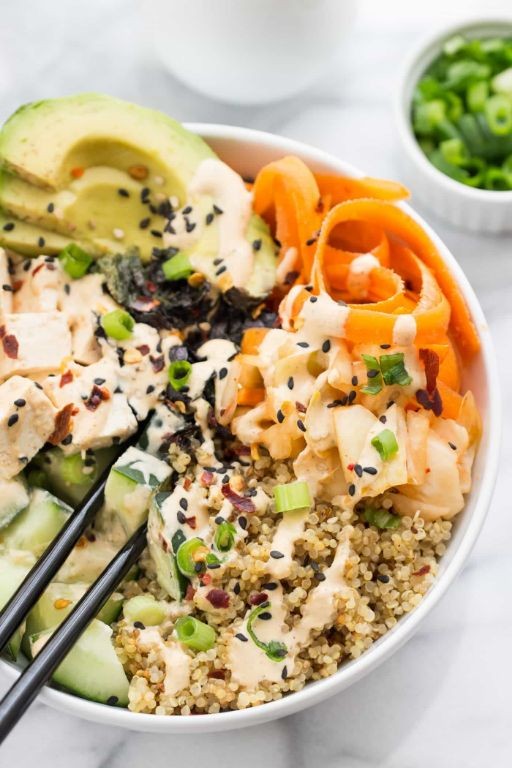 Quinoa and Veggie Sushi Bowl
