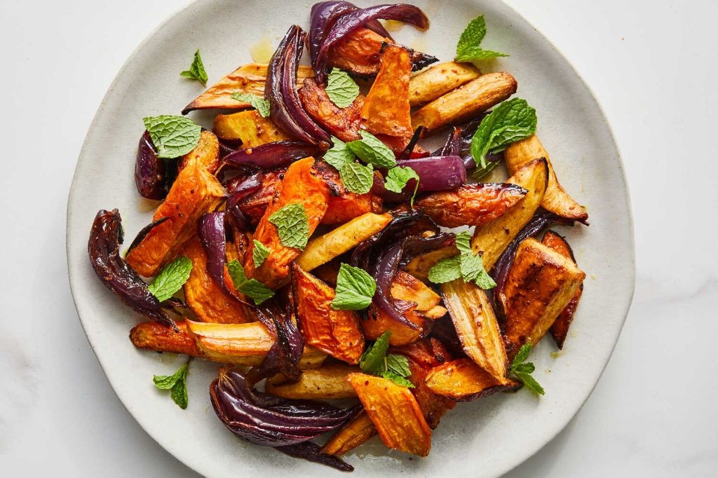 Ras el Hanout Roasted Carrots and Sweet Potatoes