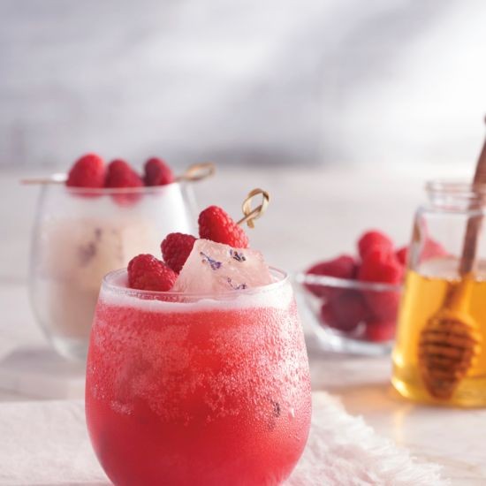 Raspberry Lavender Honey Martini