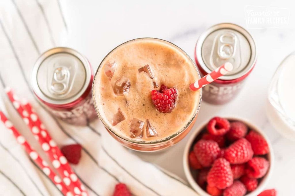 Raspberry White Chocolate Dirty Soda