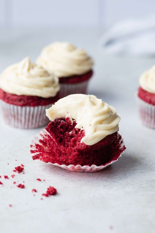 Red Velvet Cupcakes with Cream Cheese Frosting
