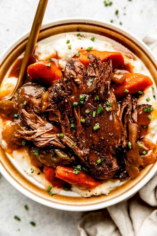Red Wine Braised Crockpot Roast