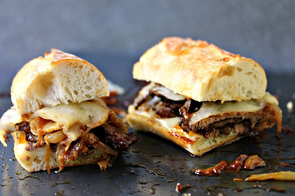 Ribeye and Caramelized Onion Sandwich