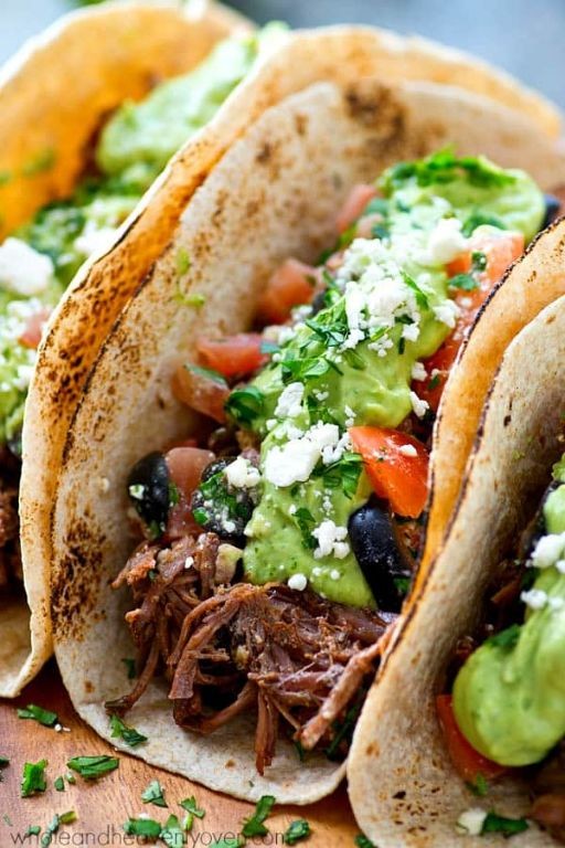 Roast Beef Tacos with Avocado Crema