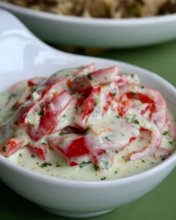 Roasted Bell Pepper Raita
