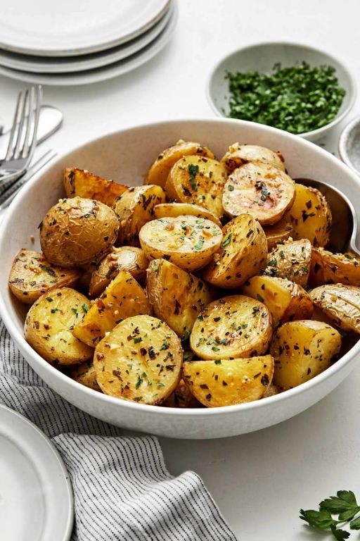 Roasted Garlic and Herb Potatoes