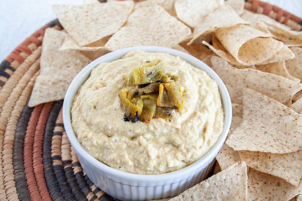 Roasted Hatch Chile Hummus