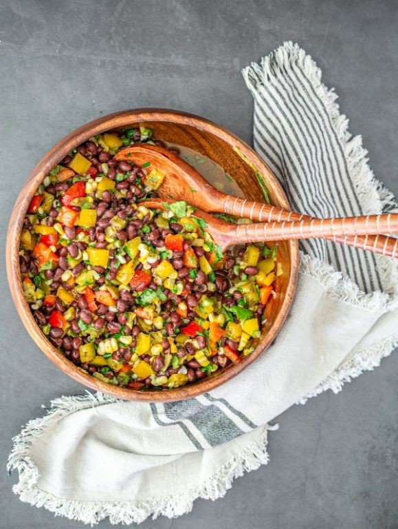 Roasted Hatch Chile and Black Bean Salad