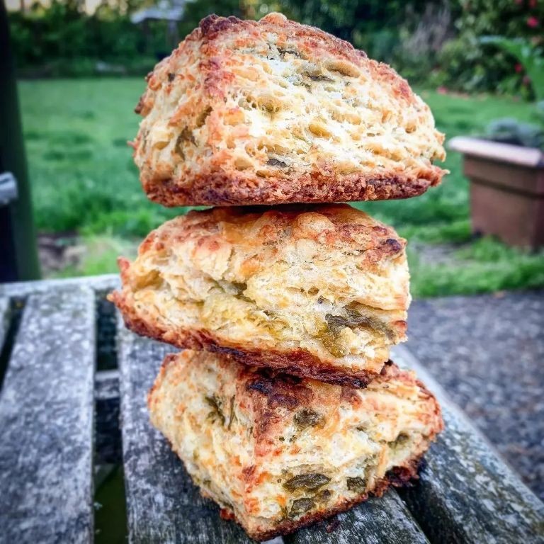 Roasted Hatch Chile and Cheddar Biscuits