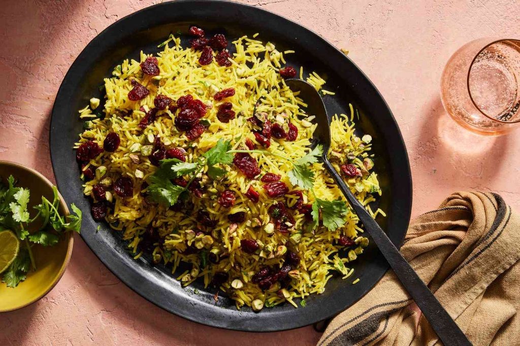 Saffron Rice with Saffron and Pistachios