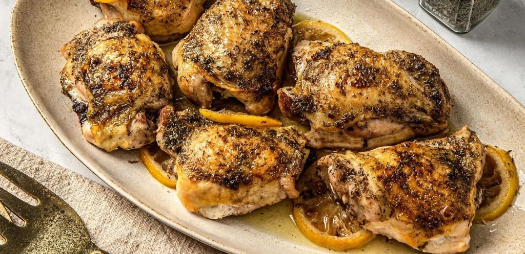 Sage and Thyme Roasted Chicken Thighs