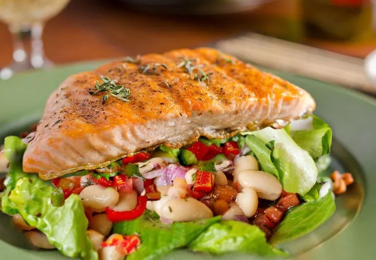 Salmon and White Bean Salad