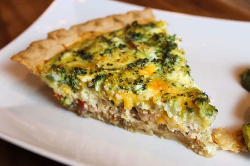 Sausage and Broccoli Quiche