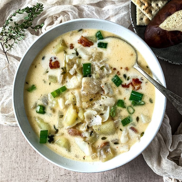 Seafood Chowder with Irish Cream