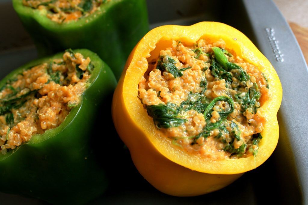 Seminole Pumpkin and Quinoa Stuffed Peppers