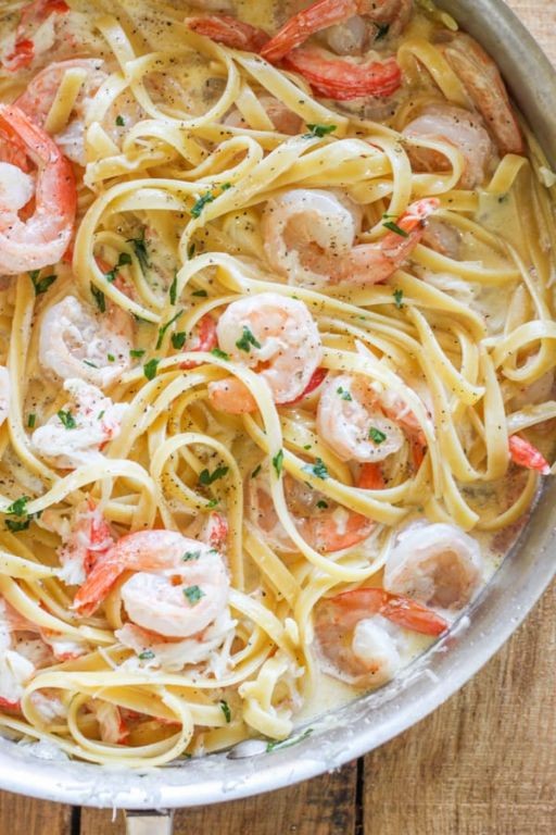 Shrimp and Crab Alfredo