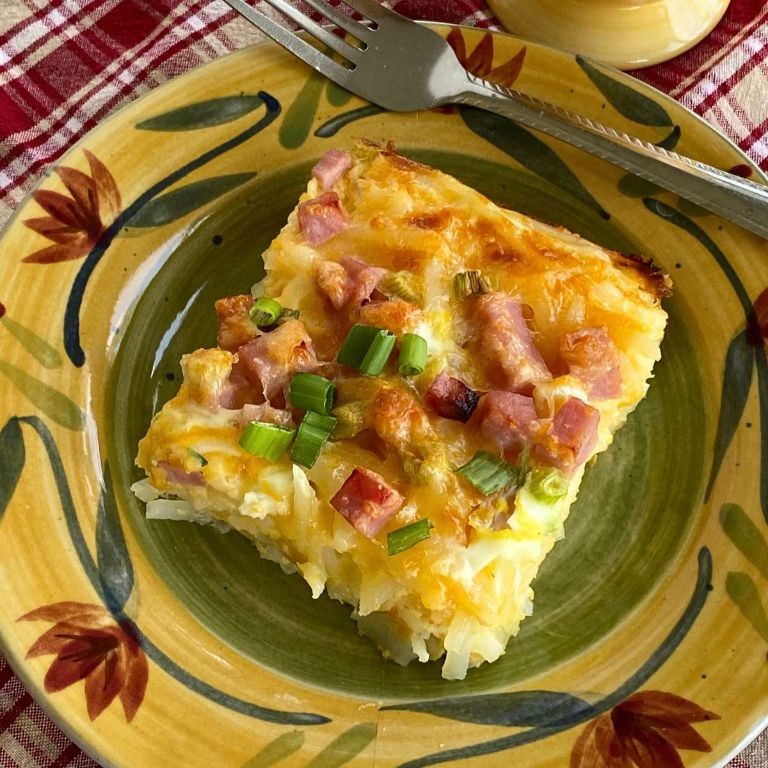Simply Potatoes Hash Browns and Ham Casserole