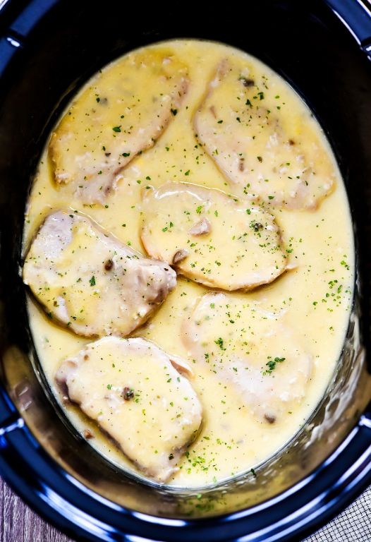 Slow Cooker Creamy Ranch Pork Chops
