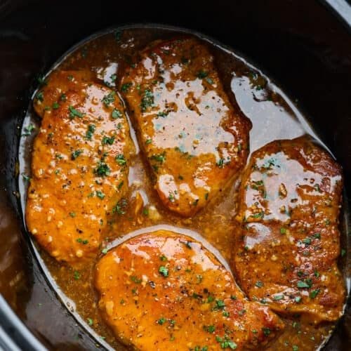 Slow Cooker Honey Garlic Pork Chops