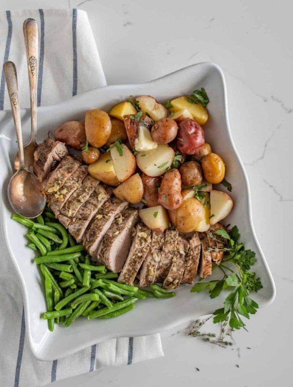 Slow Cooker Pork Loin with Potatoes
