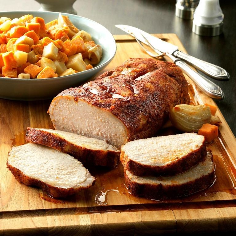 Slow Cooker Pork Loin with Root Vegetables
