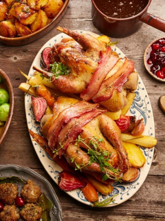 Smoked Pheasant Legs with Red Wine Reduction