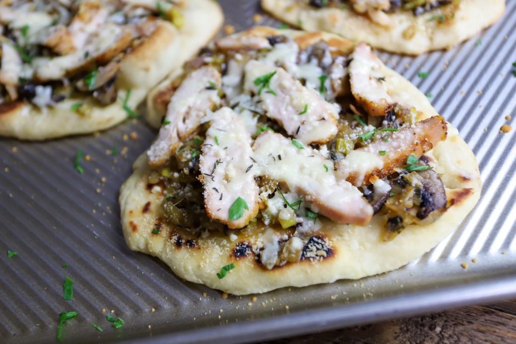 Smoked Pheasant and Cranberry Flatbread