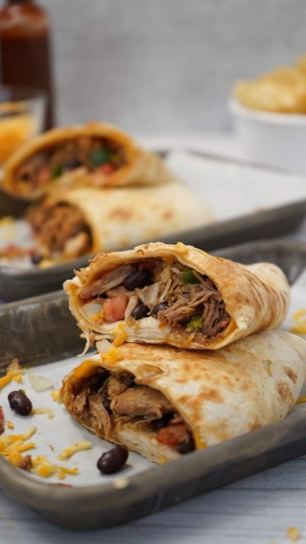 Smoky Pulled Pork Burritos