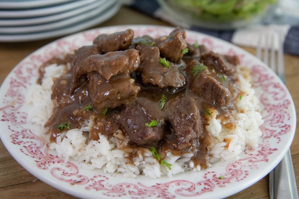 Southern-Style Smothered Beef Tips