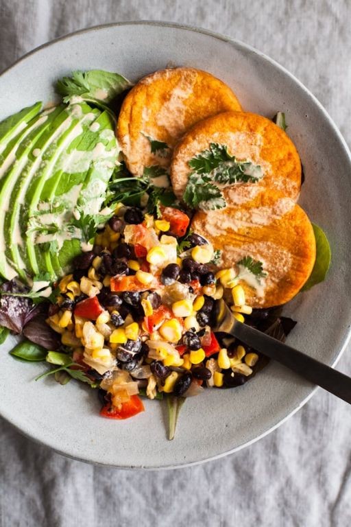 Southwest Simply Potatoes Hash Browns with Black Beans