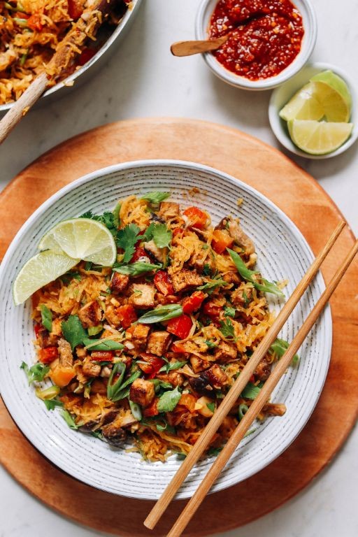 Spaghetti Squash Stir-Fry with Vegetables