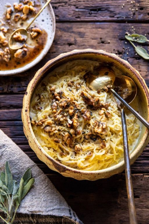 Spaghetti Squash with Brown Butter and Sage