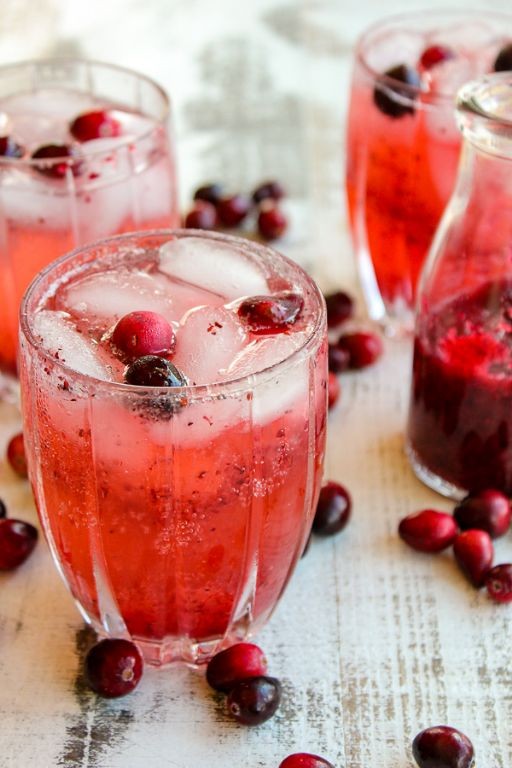 Sparkling Cranberry Vodka Spritzer