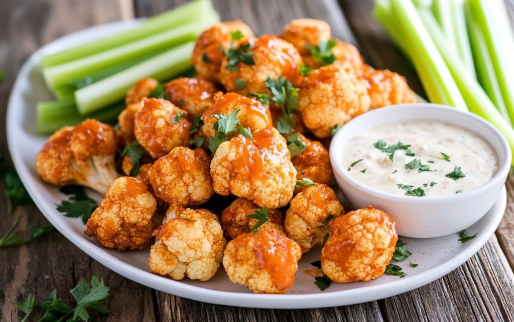 Spicy Air Fryer Cauliflower Bites