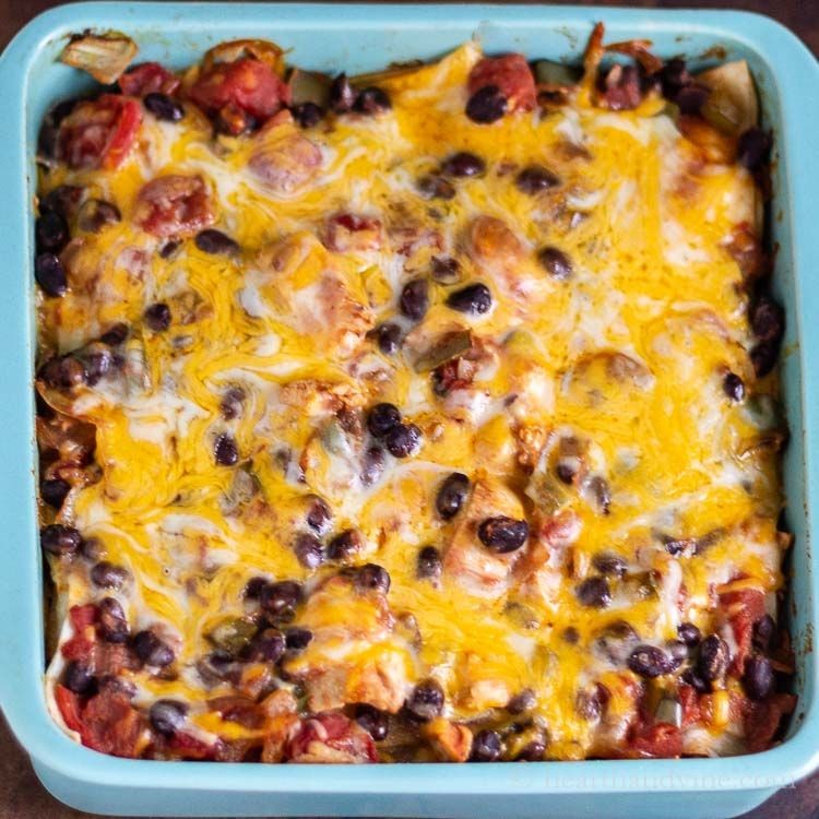 Spicy Black Bean and Chicken Casserole