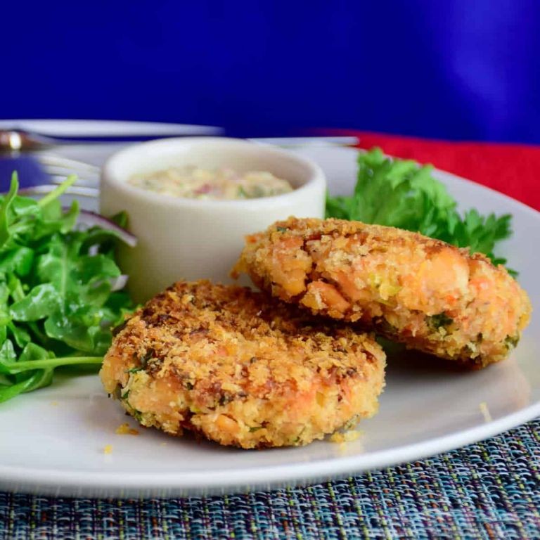 Spicy Cajun Salmon Patties with Remoulade