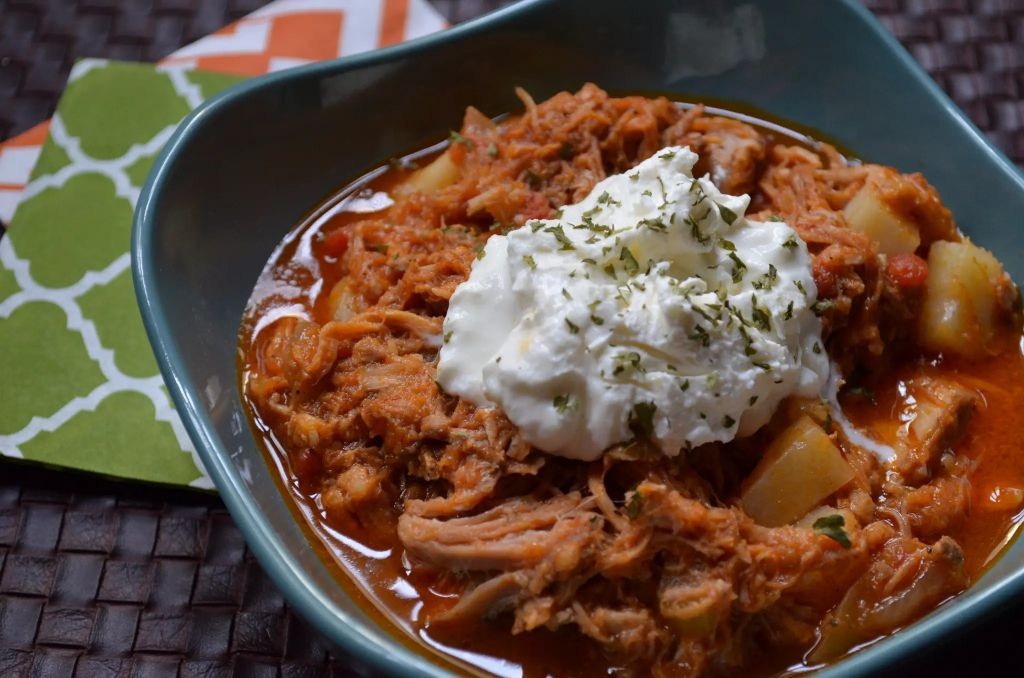 Spicy Cowboy Chipotle Soup with Pulled Pork