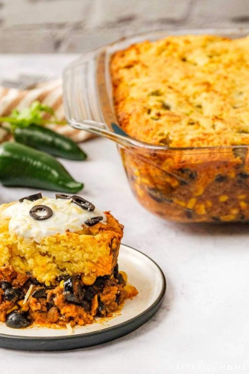 Spicy El Pato Cornbread Casserole