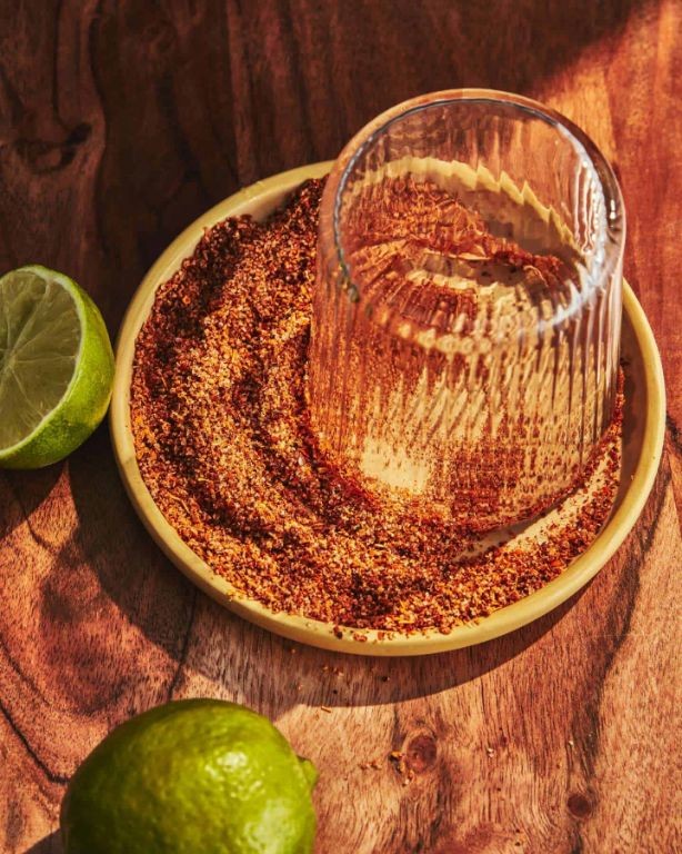 Spicy Mango Ranch Water with Tajín Rim