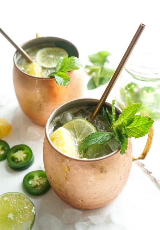 Spicy Pineapple Mezcal Mule