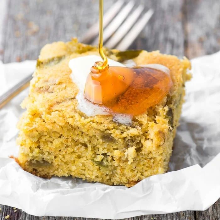 Spicy Roasted Hatch Chile Cornbread