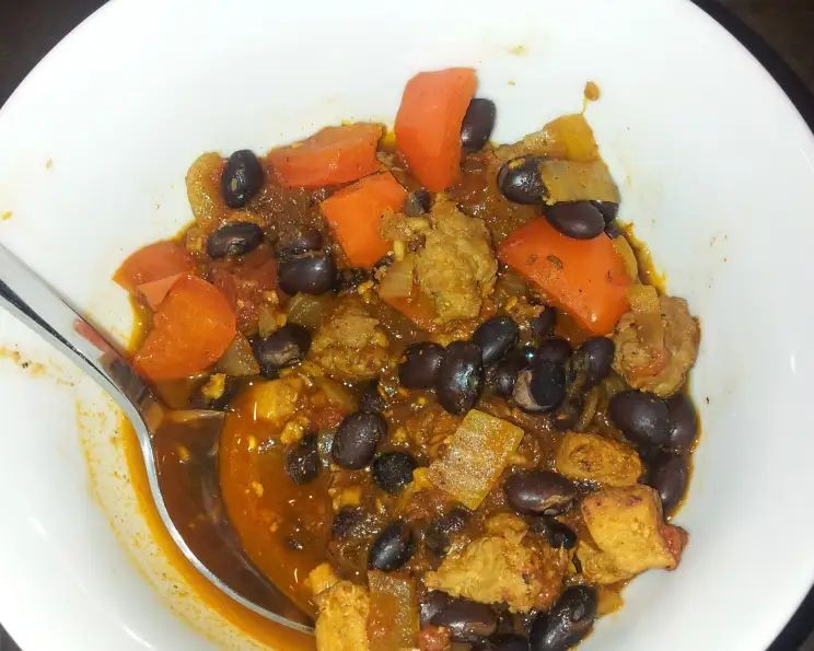 Spicy Sausage and Black Bean Chili