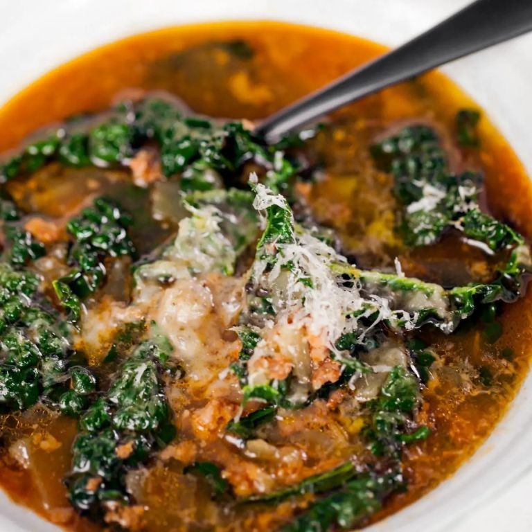 Spicy Sausage and Kale Soup