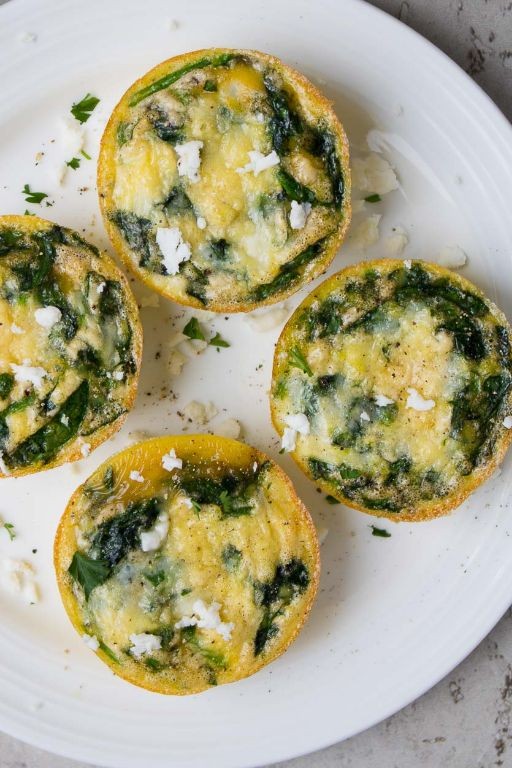 Spinach and Feta Breakfast Muffins