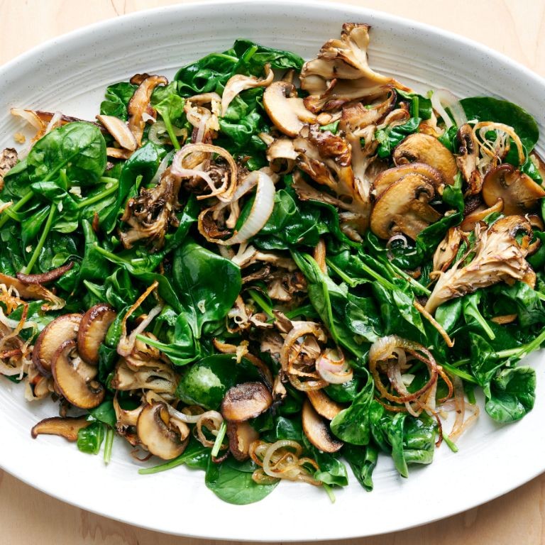 Spinach and Mushroom Stir-Fry